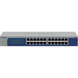 Netgear GS524 24-Port Gigabit Ethernet Unmanaged Switch (gråblå)