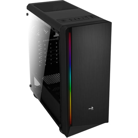 Aerocool Rift Midi Tower-hus (sort | 3x USB-A | RGB | vindue)