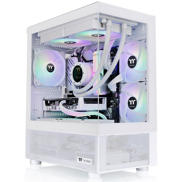 Thermaltake view 170 tg argb mini tårnhus (hvid | 2x usb-a | rgb | hærdet glas)