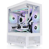 Thermaltake view 170 tg argb mini tårnhus (hvid | 2x usb-a | rgb | hærdet glas)