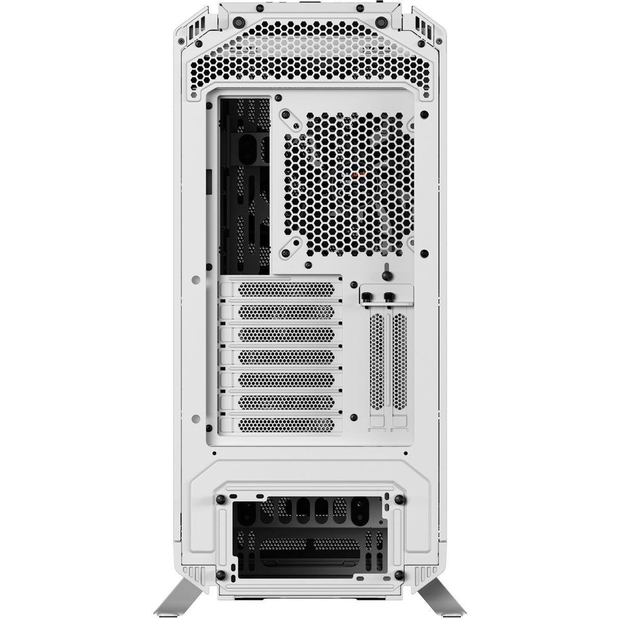 Vær stille! Silent base 802 midi tårnhus (hvid | 2x USB-A | 1x USB-C)