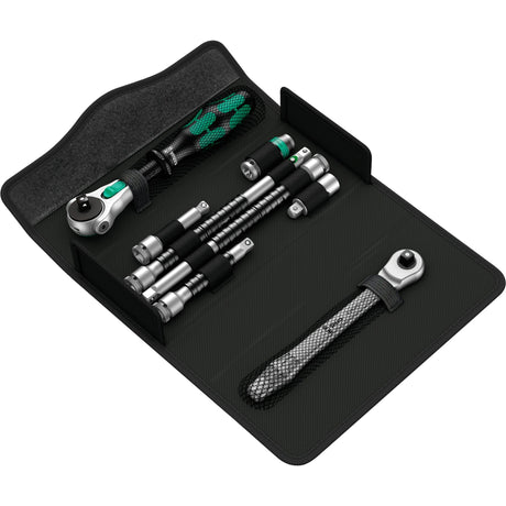 Wera Kraftform Compact Zyklop MS1 Metal Speed Ratchet, 1 4 (sort grøn, 2-delt)