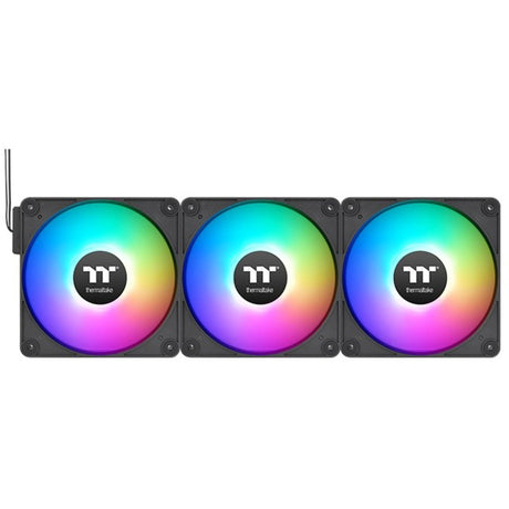Thermaltake ct120 ex argb sync pc køleventilator (3-fan pakke) case fans (sort, 3 stykker, 120 x 120 x 25 mm, pwm)