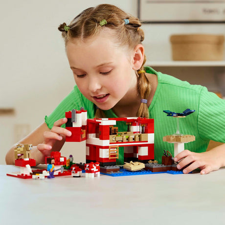 Lego minecraft the mooshroom house - 21270