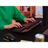 Trust GXT 836 EVOCX RGB gaming tastatur (sort, amerikansk layout (QWERTY), membran, 100 %, RGB)