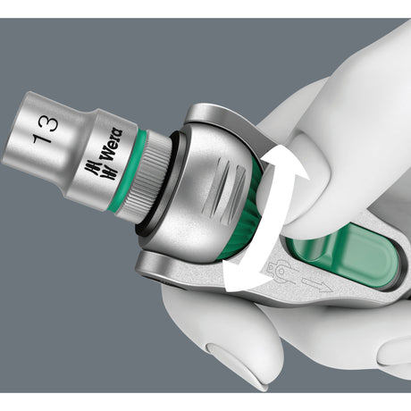 Wera 8000 a sb zyklop speed skralde med 1 4 drev (05073260001)