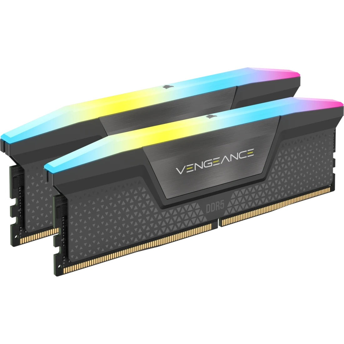 Corsair vengeance rgb 32 gb ddr5-6400 (2x 16 gb) werkgeheugen (zwart, cmh32gx5m2b6400z36, xmp, expo)