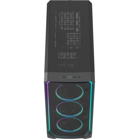 Fractal design meshify 3 xl ambience pro rgb stort tårnhus (sort | 2x usb-a | 1x usb-c | rgb | hærdet glas)