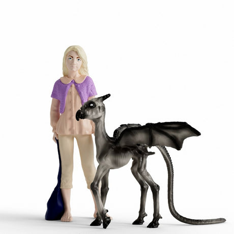 Schleich troldmandsverden - luna lovegood™ en terzieler - luna lovegood™ baby thestral - harry potter - 42636