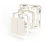 Shelly blu wall switch 4 + busch-jaeger adapter schakelaar (wit, bluetooth 4.2)