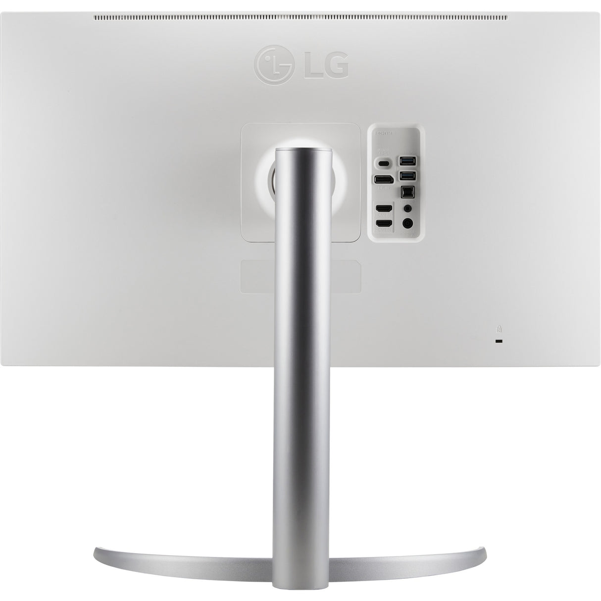 LG Ultrafine 27UQ850V-W 27 4K UHD-skærm (hvidsølv, 2x HDMI, skærmport, 2x USB-A, USB-B, USB-C)