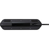 Brennerstuhl ®estilo hjørne tilslutningsboks med USB-opladningsfunktion 4-vejs 2x beskyttelsesstik 2x euro sølv sort
