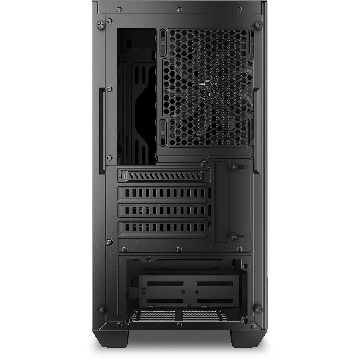 Sharkoon j1000 argb midi tårnhus (sort | 3x usb-a | rgb | hærdet glas)
