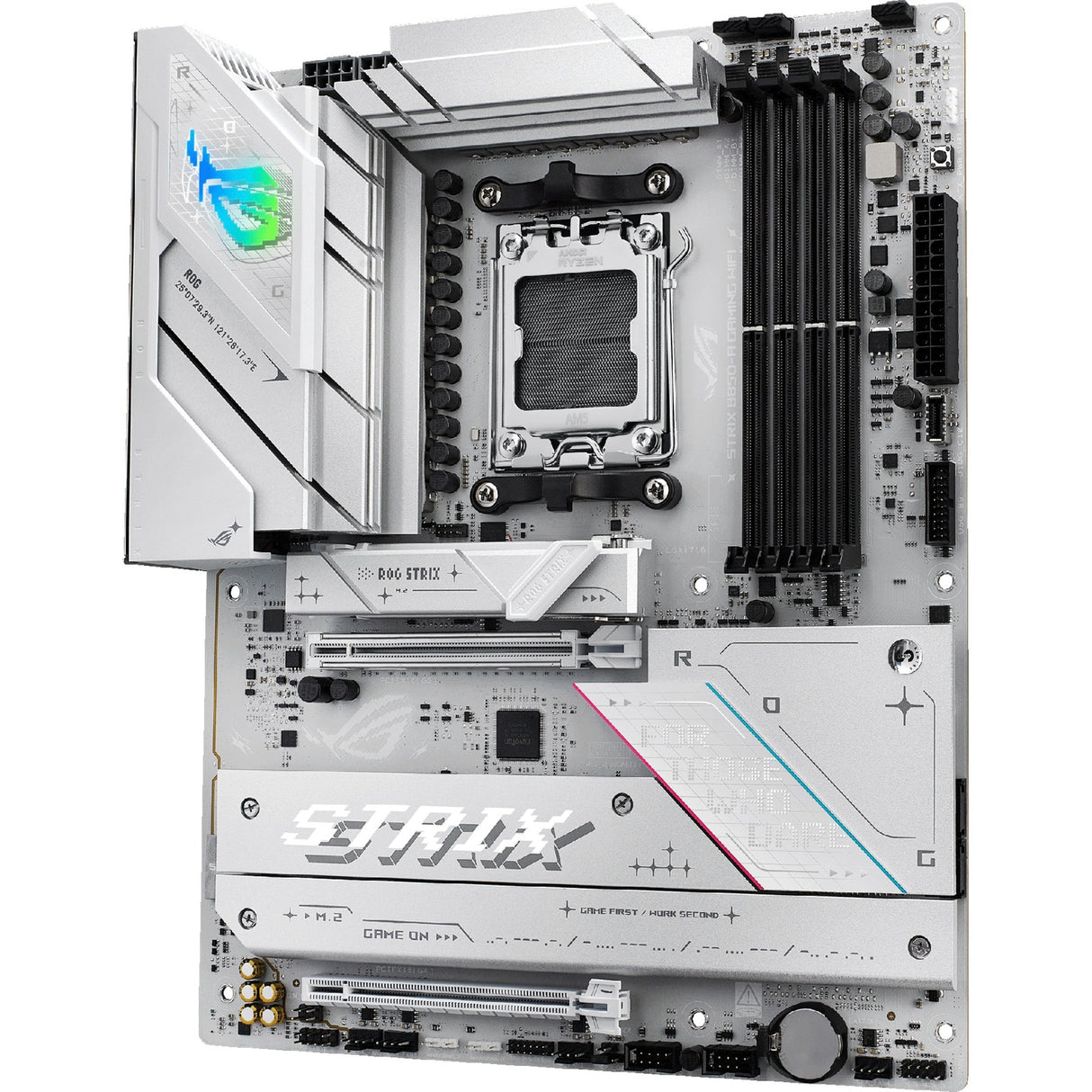 Asus ROG Strix B850-A Gaming Wi-Fi Socket AM5 bundkort (hvid, 2,5 GB-LAN, Wi-Fi 7, BT, lyd, ATX)