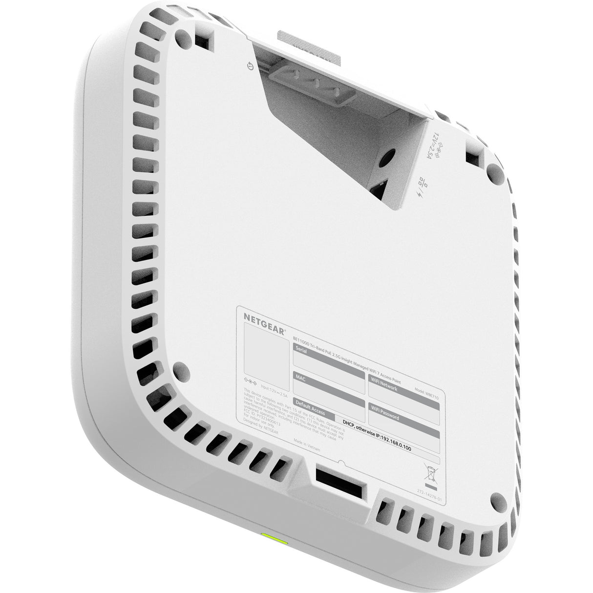 Netgear wbe710 insight håndterbar wifi 7 access point mesh access point (wit)