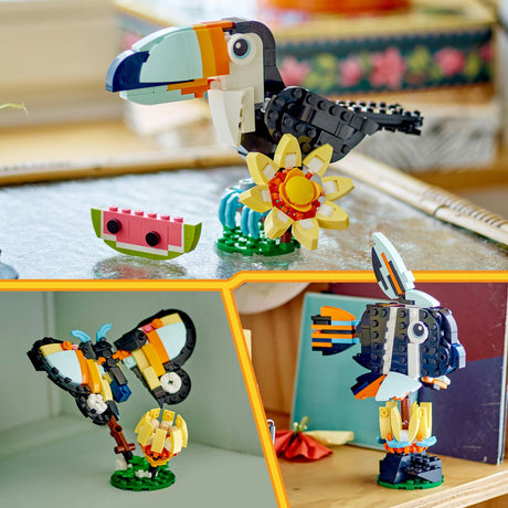 Lego ® skaberen 3i1 vilde dyr: tropisk tukan - 31173