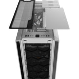 Vær stille! Silent base 802 midi tårnhus (hvid | 2x USB-A | 1x USB-C)
