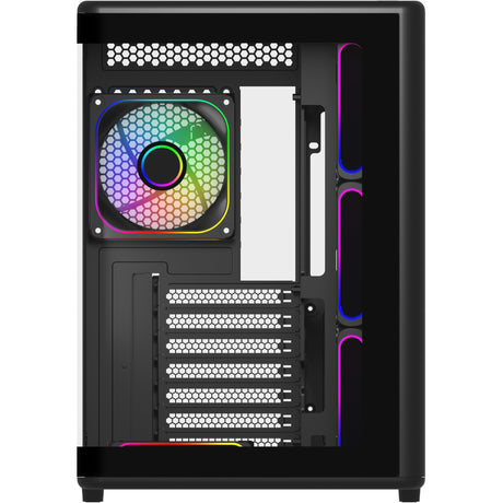 Cooler master elite 600 midi tower behuizing (zwart | 2x usb-a | 1x usb-c | tempered glass)