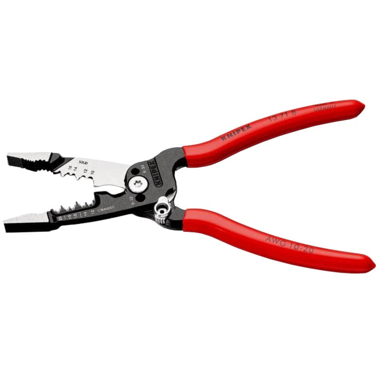 Knipex wire stripper multifunktioneltang | for elektriker | amerikansk model | plastbelagt - 13 71 8