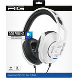 Nacon rig 300 pro hs over-ear gaming headset (hvid, playstation 4, playstation 5, xbox, nintendo switch, pc)