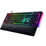 Razer blackwidow v4, gaming tastatur (sort, us layout, gul, rgb lysdioder, doubleshot abs)