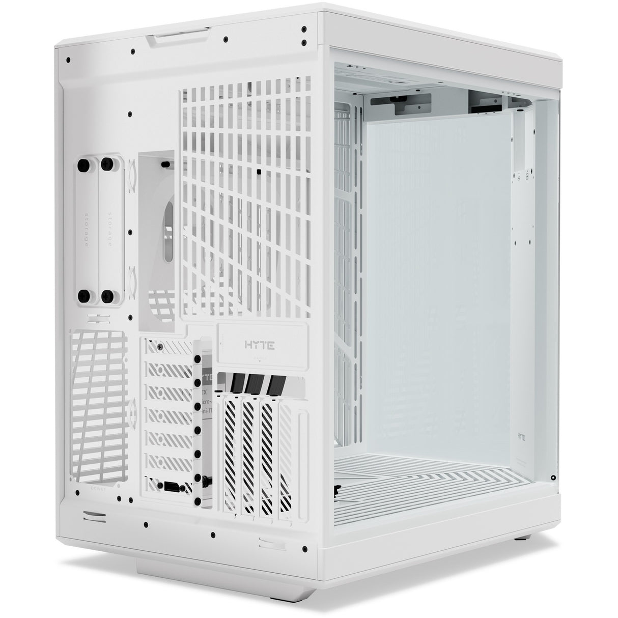 Hyte y70 touch infinite midi tårnhus (hvid | 2x USB-A | 1x USB-C | hærdet glas)