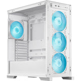Asus tuf gaming gt302 argb midi tårnhus (hvid | 2x usb-a | 1x usb-c | rgb | hærdet glas)