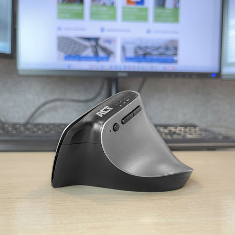 Akt trådløs ergonomisk mus med Bluetooth og USB-C USB-A