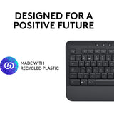 Logitech signatur k650 trådløst komforttastatur (grafit, us-internationalt layout (qwerty), 100 %)
