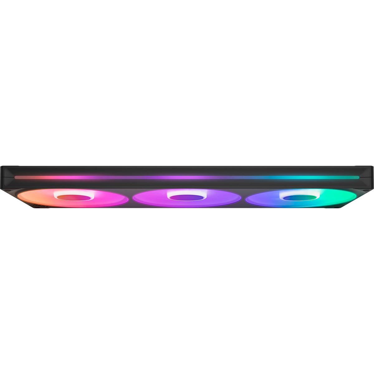 Nzxt f420 rgb core case fans (sort, 3 stykker, 420 x 140 x 26 mm)