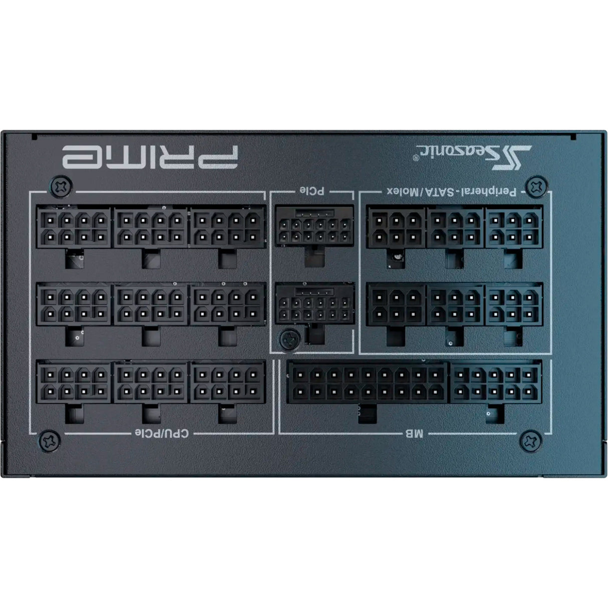 Seasonic Prime TX-1600 modulær 1600 watt strømforsyning (sort, 2x 12v-2x6, 6x pcie)