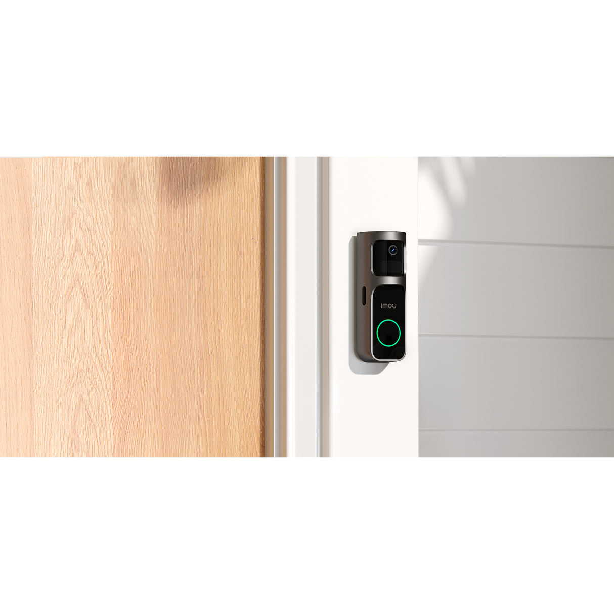 Imou doorbell 2s kit (sort, 2k, helt trådløs)
