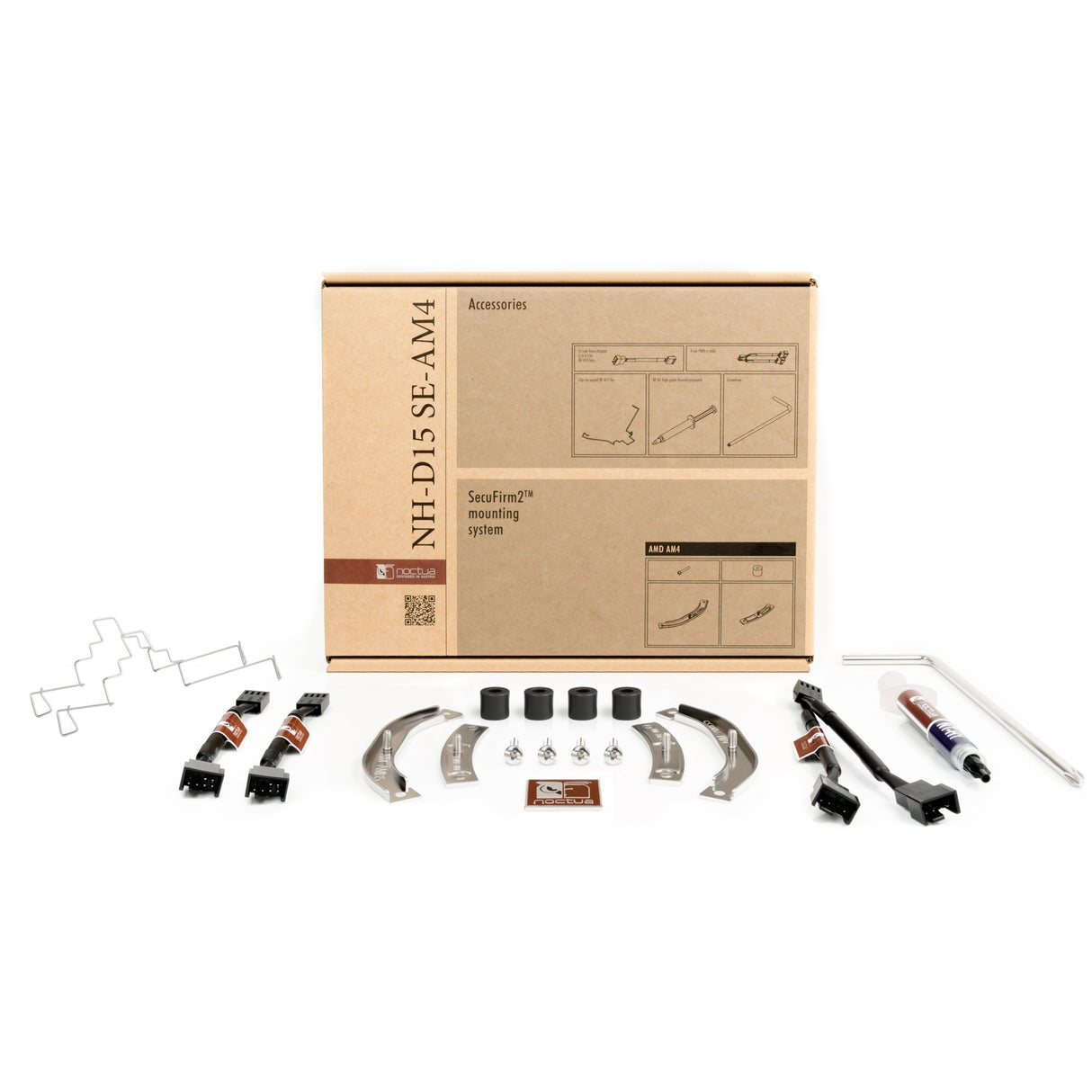 Noctua nh-d15 se-am4 cpu køler (brun, 4 pin pwm blæserstik)
