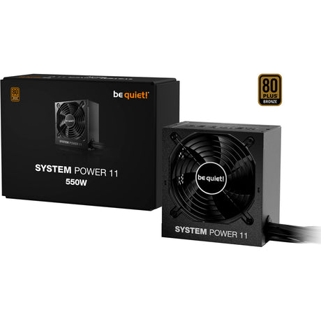 Vær stille! systemeffekt 11 550 watt strømforsyning (sort, 1x 12vhpwr, 2x pcie)