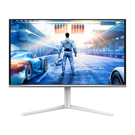 Philips Evnia 6000 27m2n6501l 00 26.5 gaming-skærm (hvid, 2x HDMI, skærmport, USB-A, USB-B, G-sync, 240Hz, QD-OLED)