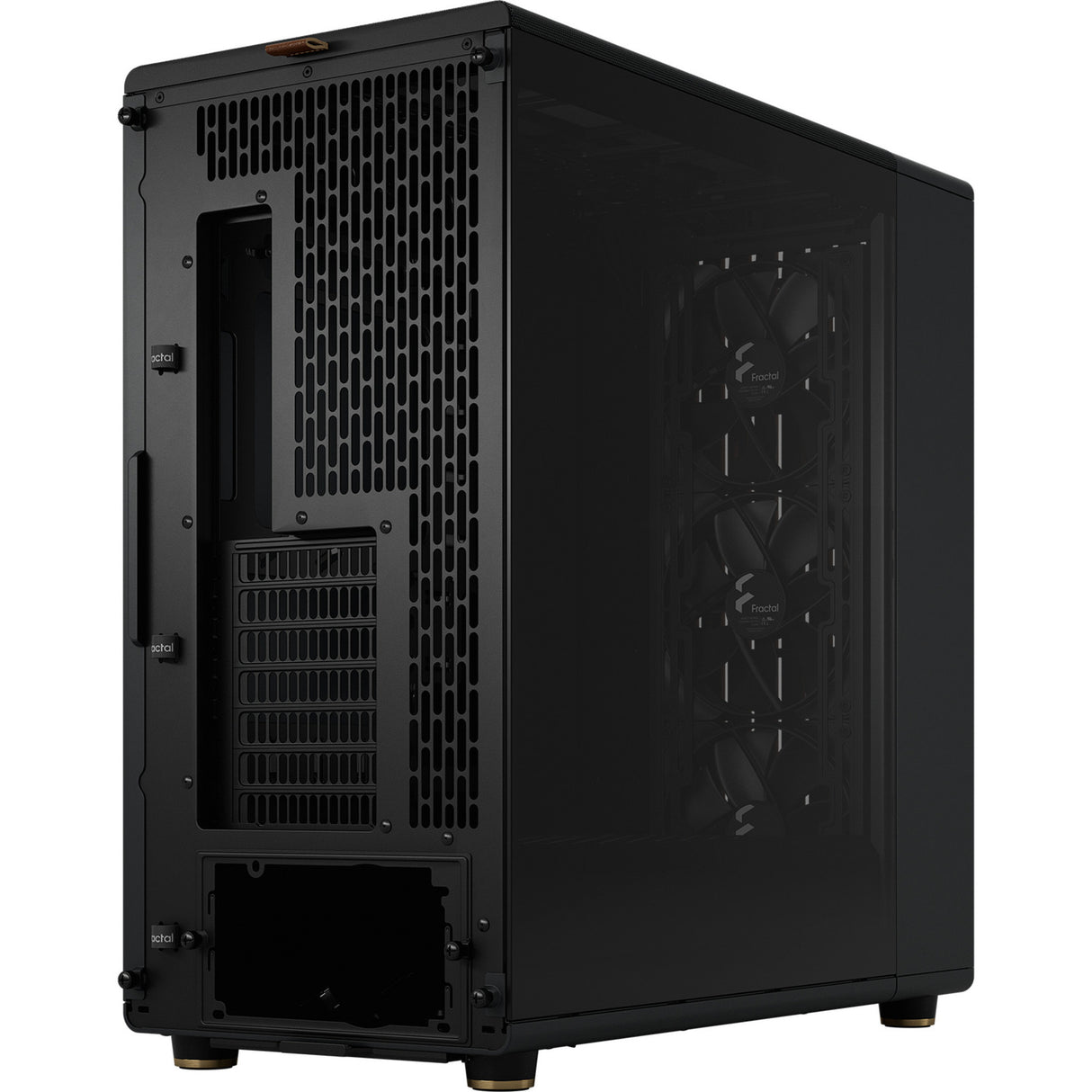 Fractal Design North XL RC Charcoal Black TG Dark Midi Tower Housing (sort træfarve | 2x USB-A | 1x USB-C | hærdet glas)