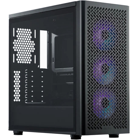 Cooler master elite 502 midi tower behuizing (zwart | 1x usb-a | 1x usb-c | rgb | tempered glass)