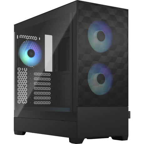 Fractal design pop air rgb midi tårnhus (sort | 2x usb-a | rgb | hærdet glas)