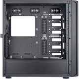 Silverstone sst-sed1-b midi tårnhus (sort | 2x USB-A | 1x USB-C)