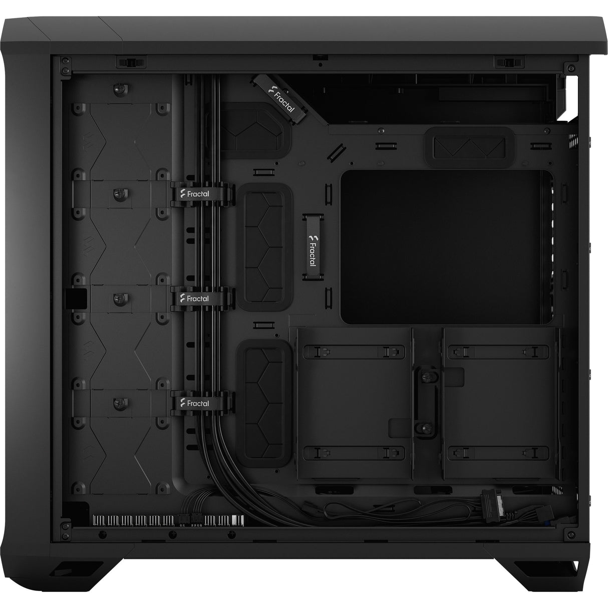 Fractal design torrent sort solid midi tårnhus (sort | 2x USB-A | 1x USB-C)
