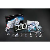 Powercolor radeon rx 9070 xt hellhound reva16gb limited edition grafische kaart (wit zwart, rdna4, gddr6, 3x displayport, 1x hdmi)