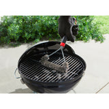 Weber tresidet rensebørste grillrensebørste (sort rød, 30 cm)