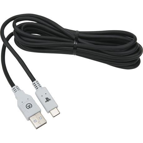 Powera USB-C kabel til Playstation 5 (sort og hvid, 3 meter)