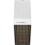 Fractal design nord midi tårnhus (hvid træfarve | 2x USB-A | 1x USB-C | hærdet glas)