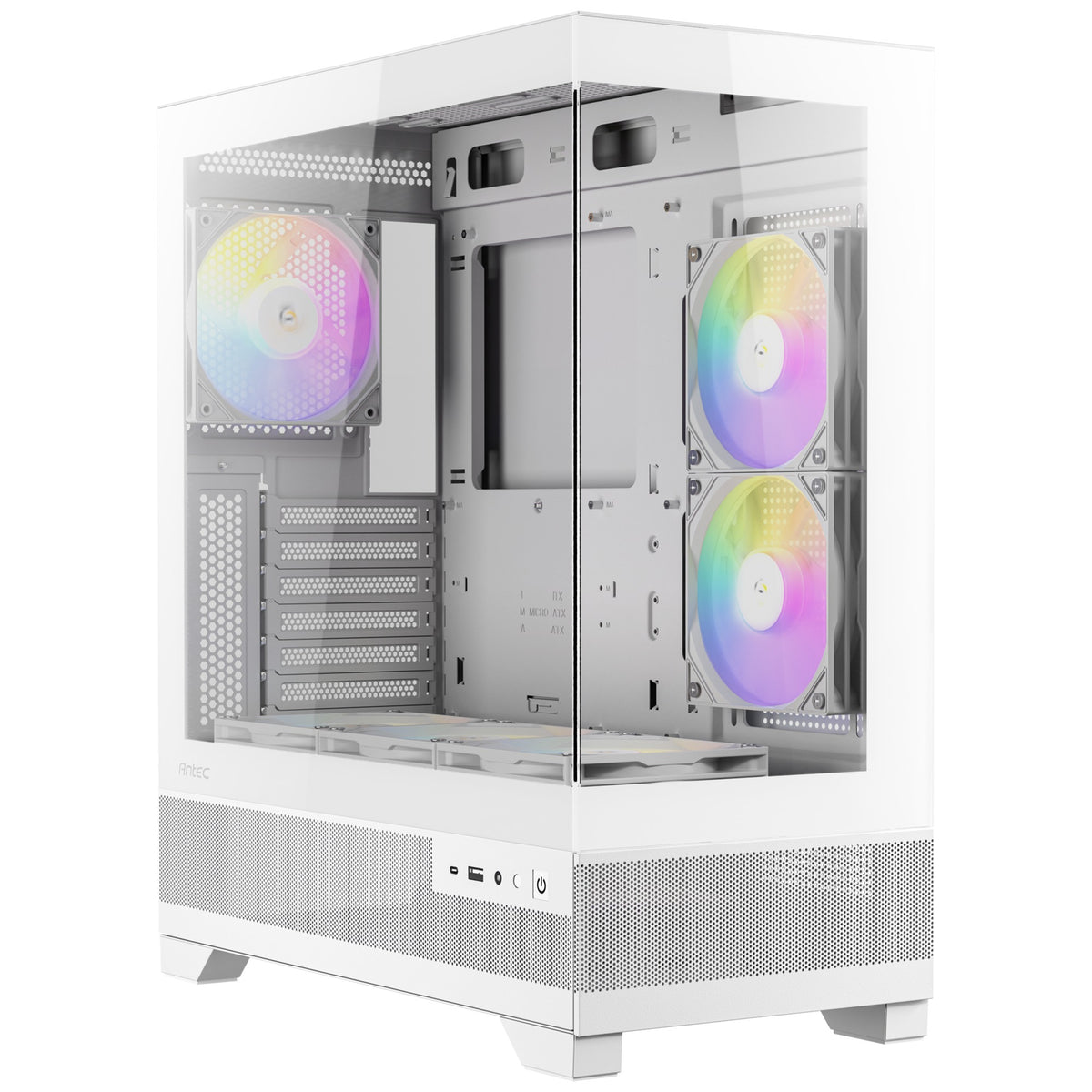 Antec cx700 elite rgb midi tårnhus (hvid | 2x usb-a | hærdet glas)
