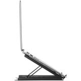Act connectivity laptop stativ, foldbar, højdejusterbar i 5 positioner (sort)
