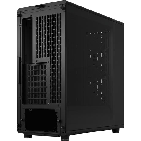Fractal design nord - momentum edition midi tårnhus (sort træfarve | 2x USB-A | 1x USB-C | hærdet glas)