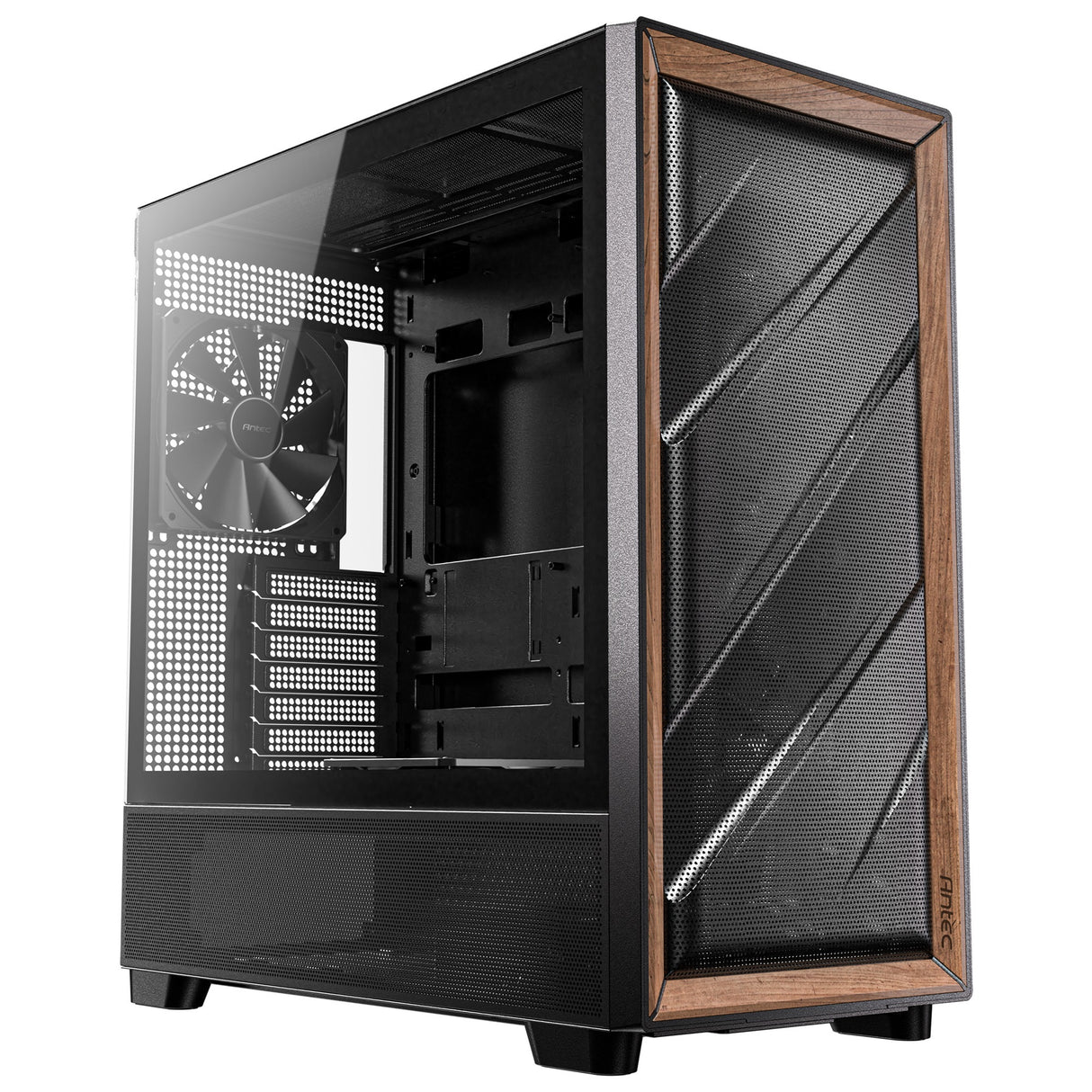 Antec Flux Midi Tower-hus (sort | 2x USB-A | 1x USB-C | hærdet glas)