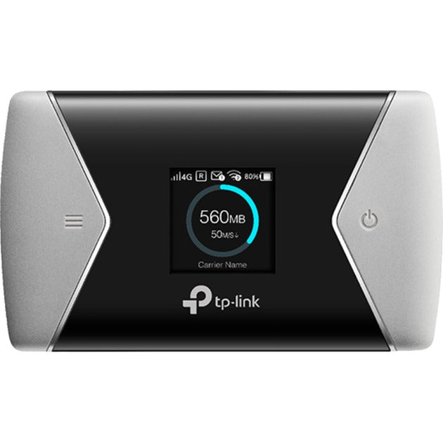 Tp-Link 600 Mbps LTE-avanceret mobil Wi-Fi M7650 WLAN LTE-router (sort sølv, micro-SIM | MiFi | med batteri)