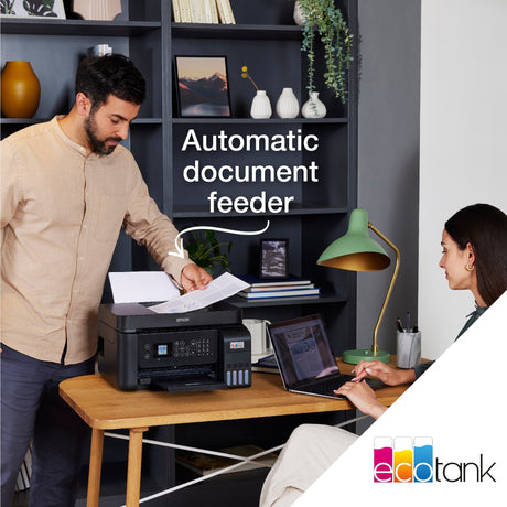 Epson ecotank et-4800 alt-i-en inkjetprinter med faxfunktion (sort)